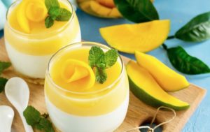 Panna Cotta La Vanille Coulis De Mangue Au Thermomix Cuisine Momix