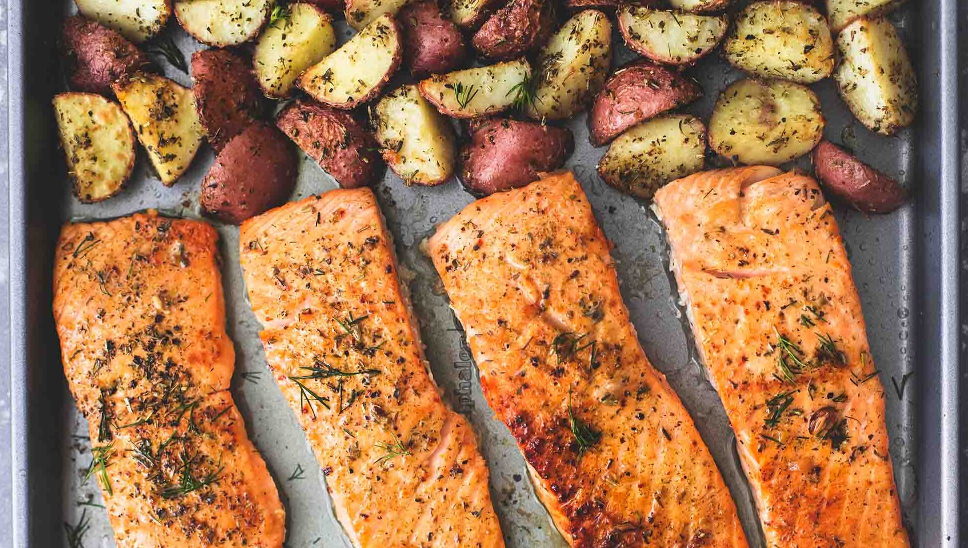 Saumon Pané et Pomme de Terre au Four WW - Cuisine Momix