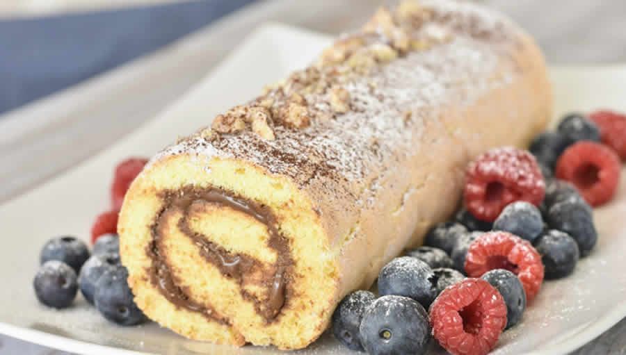 Gâteau roulé au Nutella ultra moelleux au thermomix - Cuisine Momix