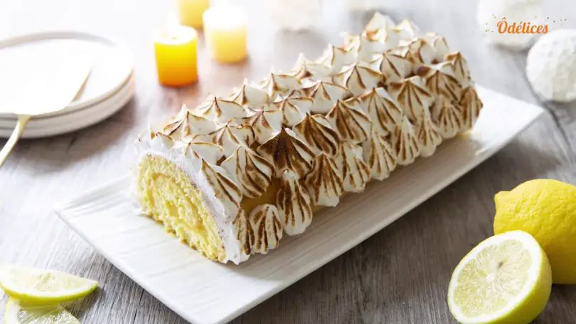 Bûche citron meringuée De Noël Au Thermomix - Cuisine Momix