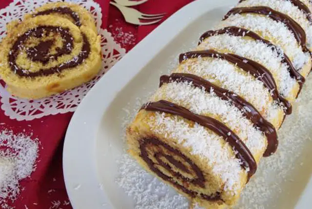 Gateau Roule Au Nutella Et Noix De Coco Au Thermomix Cuisine Momix