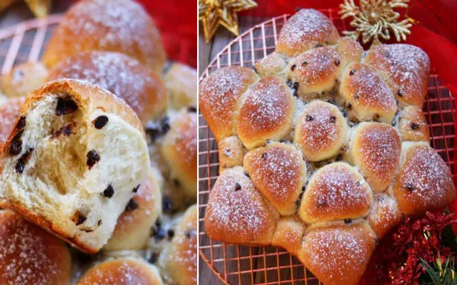 Brioche de Noël aux Pépites de Chocolat au Thermomix - Cuisine Momix