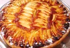 Tarte aux pommes et crème d’amandes au caramel