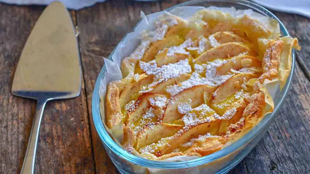 TARTE AUX POMMES À LA CRÈME D’AMANDES ET DE CITRON - Cuisine Momix