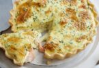 Quiche aux poireaux et au saumon